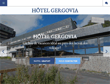 Tablet Screenshot of hotel-gergovia.fr